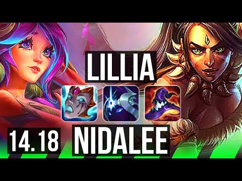 LILLIA vs NIDALEE (JGL) | 8/0/17, Legendary, 700+ games | EUW Grandmaster | 14.18