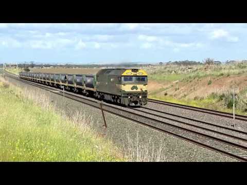 Broad Gauge G Class Locomotive With Gravel Train - PoathTV Australian Railways