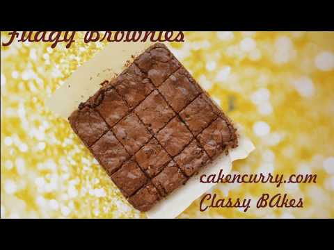 Chocolate Walnut Brownies | Fudgy Gooey Brownies with crinkle top