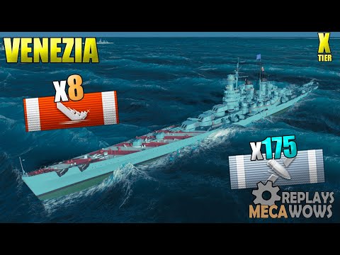 Cruiser Venezia 8 Kills & 183K Damage | World of Warships