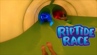 Riptide Race POV, New Dueling/Race Waterslide 2021 - Aquatica; SeaWorld Orlando