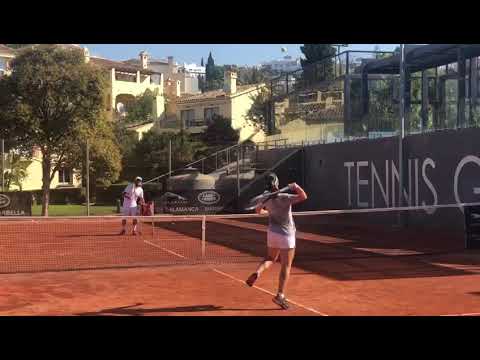 Entrenamiento de zona de ataque con María Berlanga y Julius Erdmann