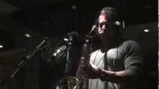 Andy Snitzer recording at The Bridge Studios, London, November 2013