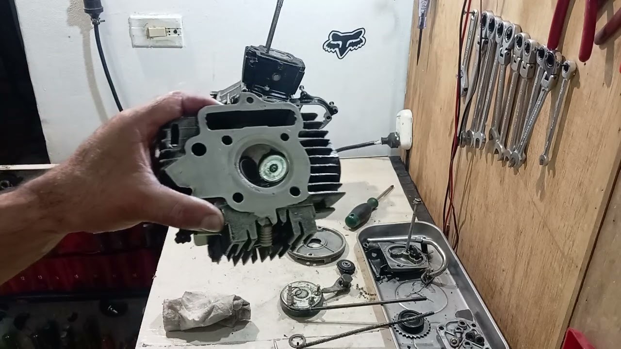 Cómo instalar cilindro, pistón, culata de moto  semiautomática CC 110 aplica todas, tiempo mecánico 
