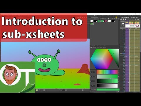 Introduction to sub-xsheets - OpenToonz Tutorial