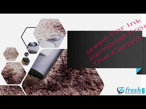 Best Steps For Ink Removal From The Carpet Video