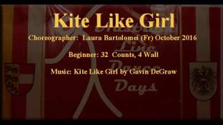 Linedance -  Kite Like Girl -  Teach and Demo