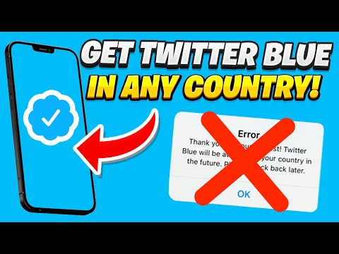 How to get Twitter Blue in any Country! Get Verified Twitter outside the US / in Europe!✅