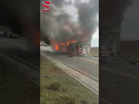 Incineran bus de Concorde en la vía Chitagá–Málaga