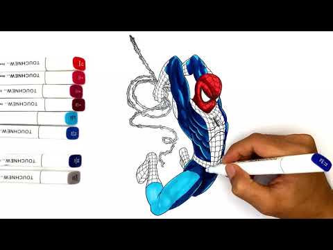 SPIDER-MAN Coloring Pages | Recolor Realistic Spider Coloring Pages