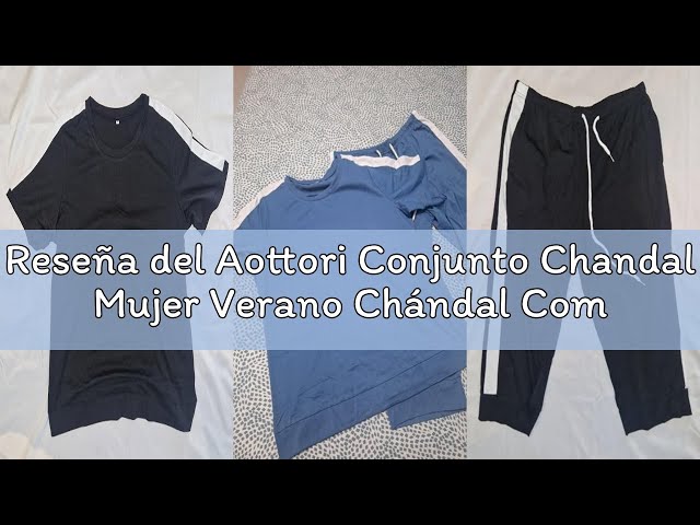 Vídeo relacionado con Aottori Conjunto Deportivo Mujer 2 Piezas Chándal Camiseta Manga Larga Cuello Redondo Pantalón Deportivo Cintura Elástica Ropa Deportiva Casual Yoga Marrón XXL