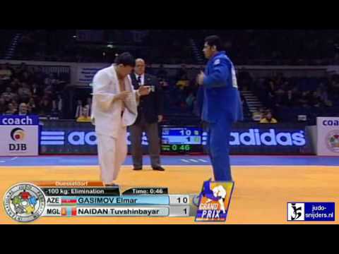 Judo 2010 Grand Prix Dusseldorf: Elmar Gasimov (AZE) - Tuvshinbayar Naidan (MGL) [-100kg]