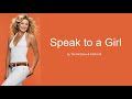 Speak to a Girl by Tim McGraw & Faith Hill (Lyrics)