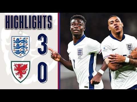 Saka's Stunner Lights Up Wembley | England 3-0 Wales | Alzheimer's Society International Highlights