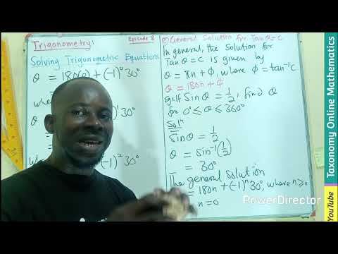 Trigonometry Tutorial Episode 8: Intro to Solving Trigonometric Equations - General Solutions