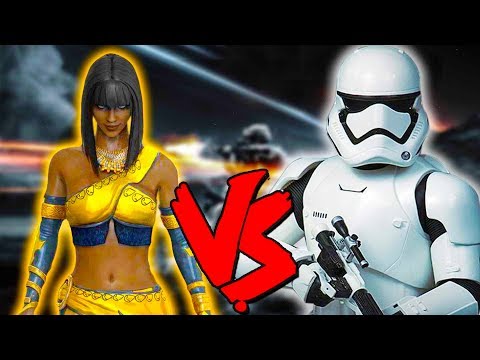 Tanya Vs Stormtrooper Army - Epic Battle - Mortal Kombat Star Wars Mod