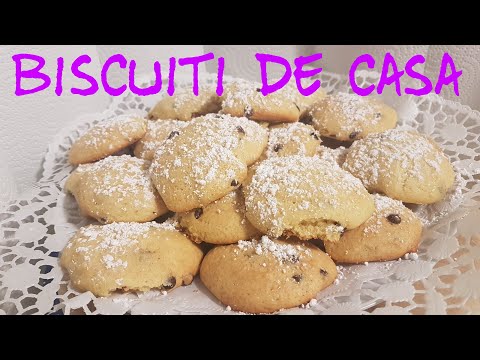 Biscuiti pufosi cu portocala si ciocolata #259