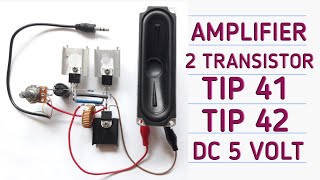Download lagu Amplifier TIP 41 dan TIP 42 simpel dan mudah | HOW TO MAKE A SIMPLE AMPLIFIER TIP 41 AND TIP 42 mp3
