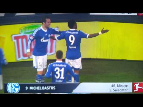 Michel Bastos Erstes Bundesliga Tor für Schalke 04/ Michel Bastos amazing first goal in Bundesliga