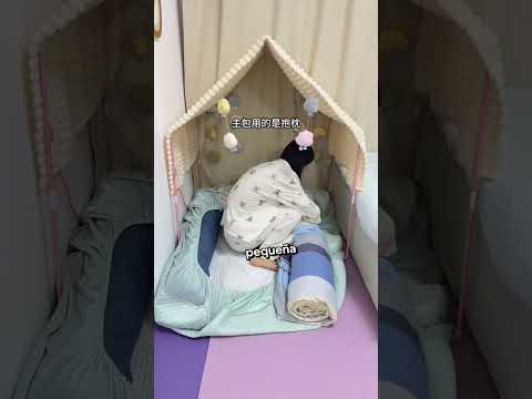 🏠 ¡La niña construyó su propia casita! 😲 #shorts