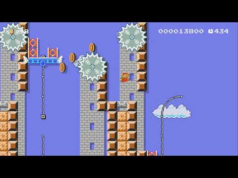 Bouncing Battlement Blast by TempFunk - Super Mario Maker 2 - No Commentary 1by