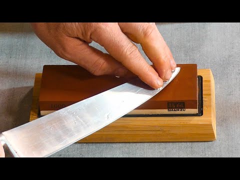 🔪Le meilleur Tuto pour aiguiser les Couteaux avec Pierre à Eau japonaise! 🇯🇵