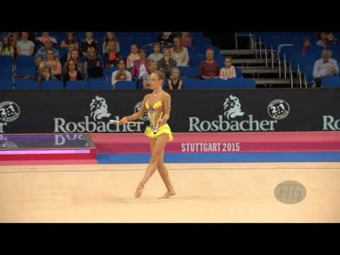 Laura BOZIC (CRO) 2015 Rhythmic Worlds Stuttgart - Qualifications Clubs