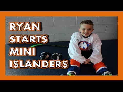 RYAN STARTS MINI ISLANDERS ICE HOCKEY + KNEE HOCKEY UPDATE