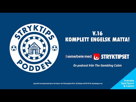 Stryktipset v.16 - Komplett engelsk matta!