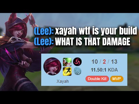 Xayah ADC Gameplay - This weird new Xayah build deals insane damage