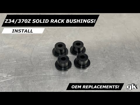 Gktech Z34 370Z G37 V36 Solid Aluminium Steering Rack Bushings - Install