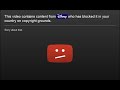 This Video Contains Content From Disney Who Has Blocked It In Your Country On Copyright Grounds