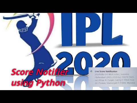 Live Ipl Cricket Score Notifier Using Python