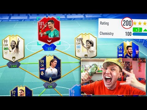 WORLDS FIRST 200 RATED FUT DRAFT!! (FIFA 19) Video
