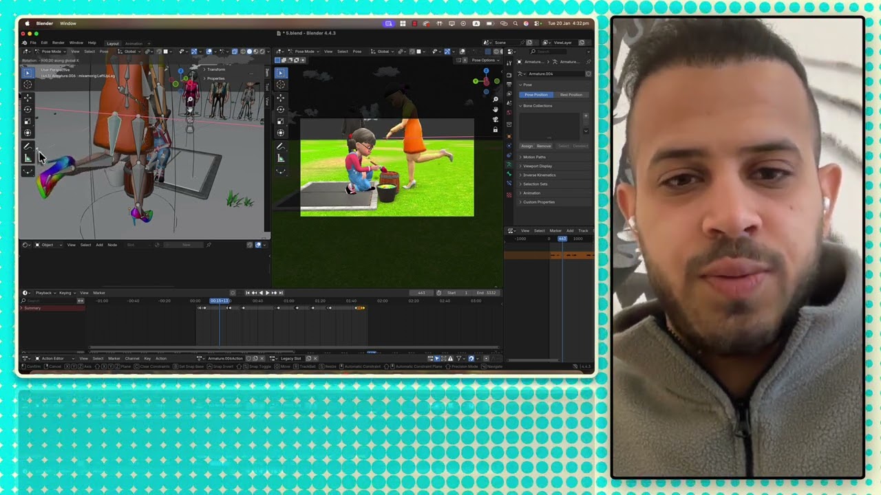 How to Animate 3D Characters in 1 Minute P4