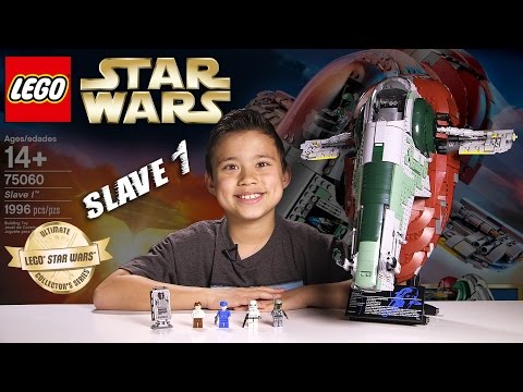 LEGO SLAVE 1 - LEGO Star Wars UCS Set 75060 Time-lapse, Stop Motion, Unboxing & Review Video