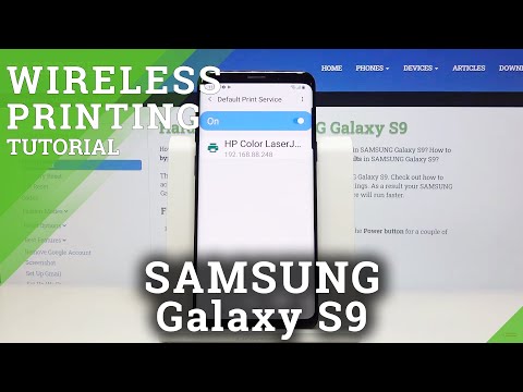 YouTube video about: How to print from a galaxy s9?
