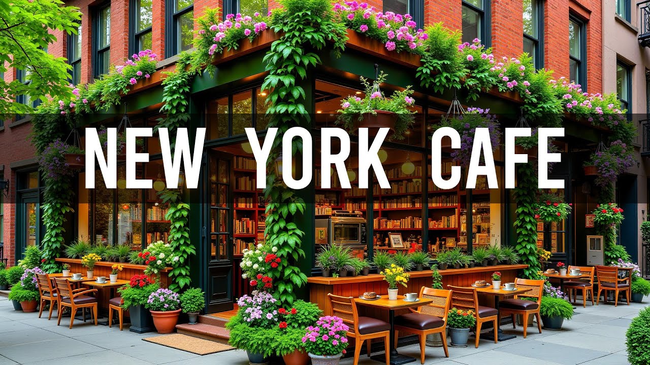 Sweet Jazz & Bossa Nova Music in a New York Café ☕ Cozy Coffee Shop Ambience for a Good Mood
