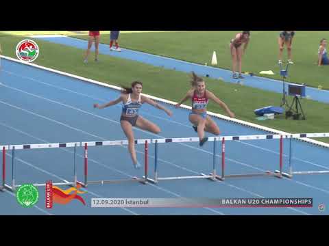 400m prepone [Ž], I. skupina, Novković - Prvenstvo Balkana za juniore i juniorke 2020