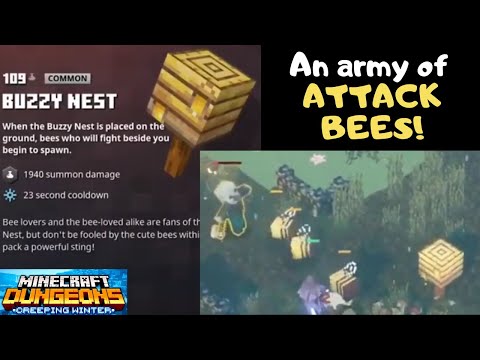 JeeHo's Money Factory - Build an army of ATTACK BEES with Buzzy Nest Artifact in Minecraft Dungeons