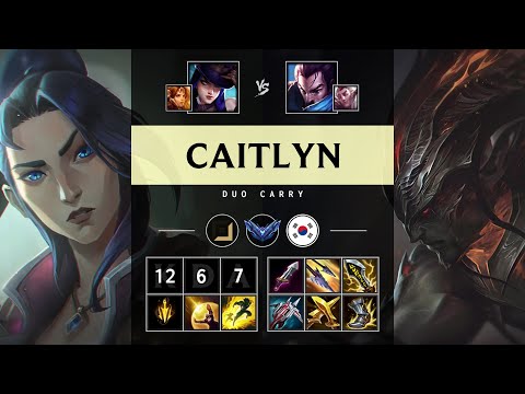 Caitlyn ADC vs Yasuo: Unstoppable - KR Diamond Patch 25.S1.1