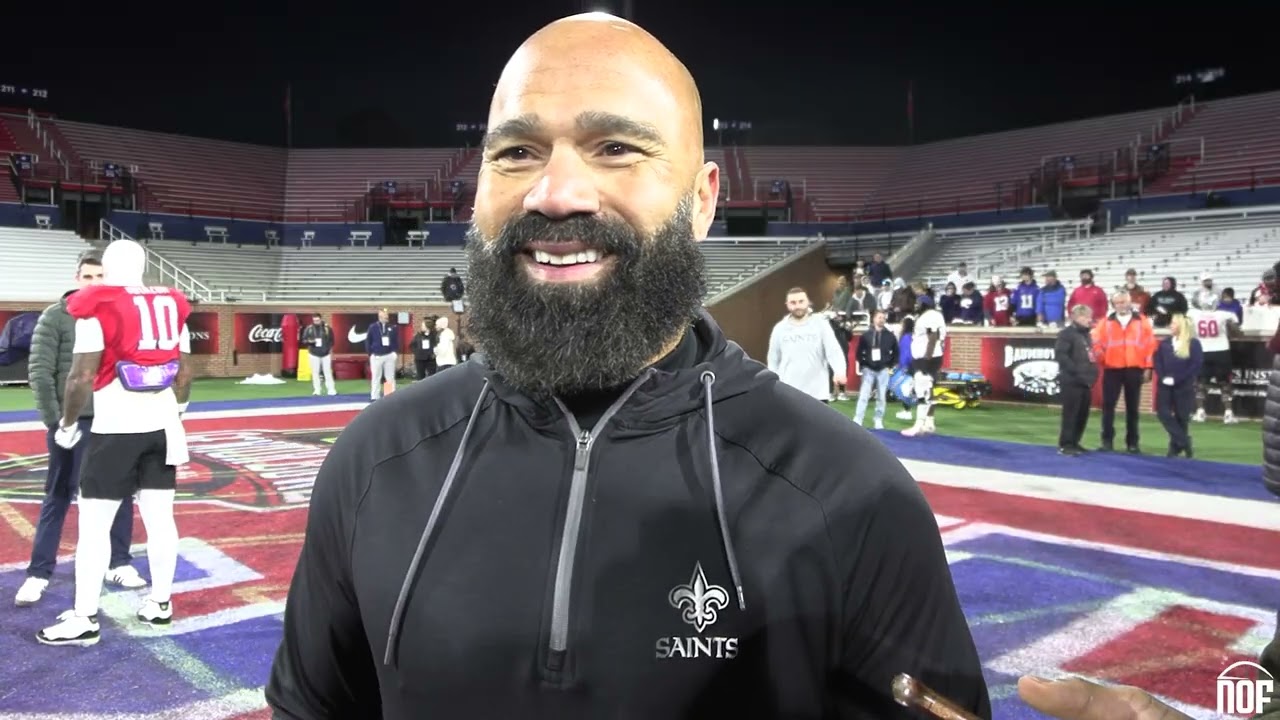 Saints RB coach Joel Thomas on coaching the American team at the Senior Bowl