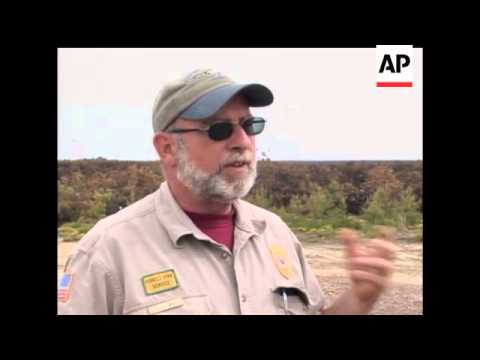 The AP's Warren Levinson reports from Ocean County, N.J. as firefighters battle a massive wildfire t