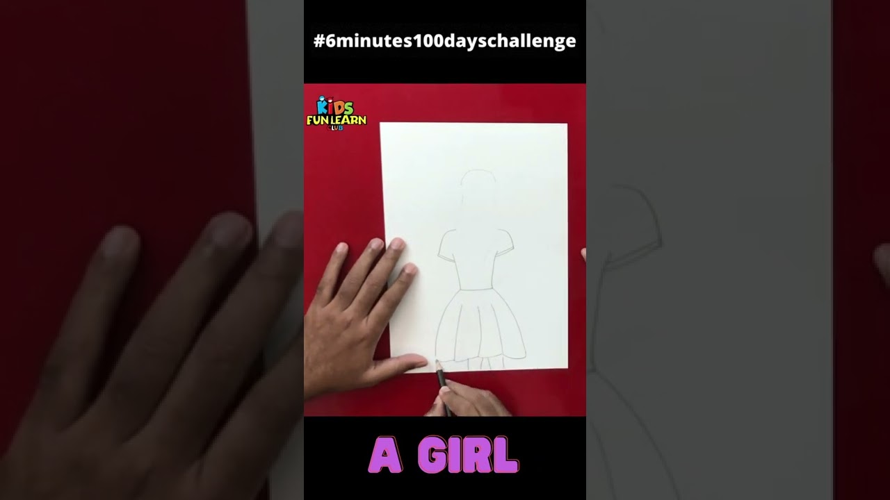 How to draw a girl #shorts