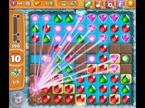 Diamond Digger Saga Level 40 (no boosters or extra moves)