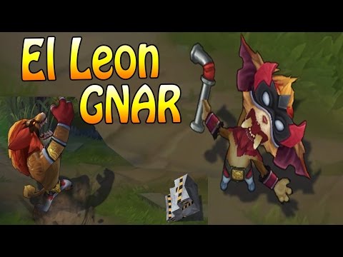 El Leon Gnar Skin Spotlight - League of Legends
