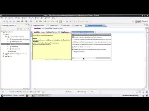 Spring Tutorial 16 Writing a BeanFactoryPostProcessor