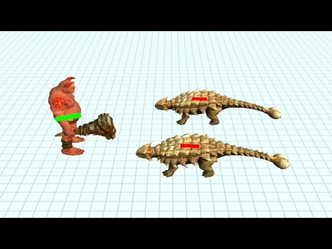Org Lord VS Ankylosaurus - Animal Revolt Battle Simulator