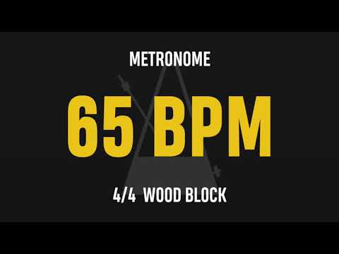 65 BPM 4/4 - Best Metronome (Sound : Wood block)