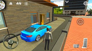 Car Parking Multiplayer - Driving Blue Police BMW - Drive Thru - Car Games Android Gameplay